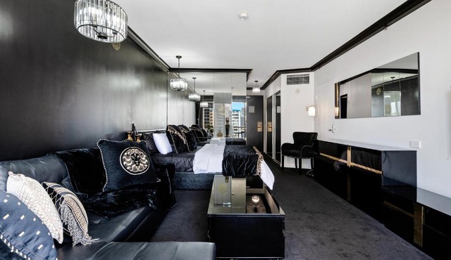 Versace Themed Hotel Room in Prime Location