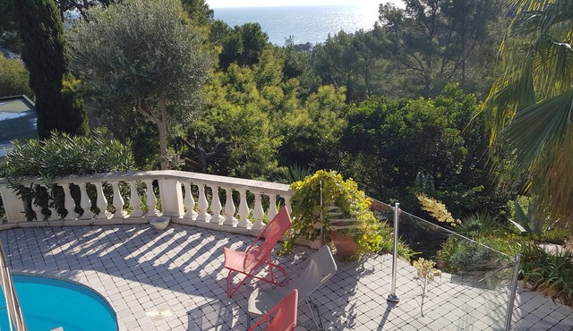 Very Beautiful Sea View Private Heated Pool Grand Calme