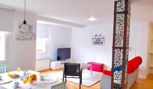 Very bright apartment ideal for visiting La Rioja