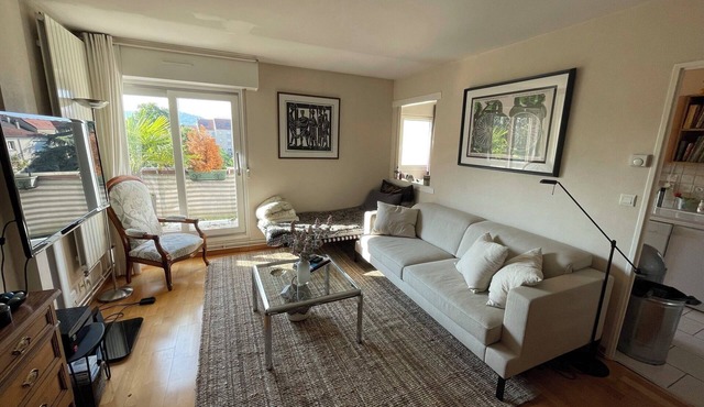 Very pleasant, quiet apartment facing the park