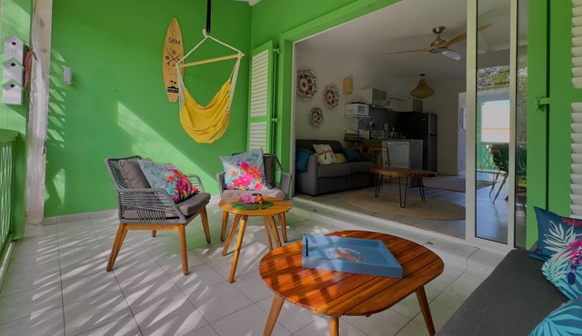 Very quiet and cozy condo located in Orient Bay walking distance from the beach.