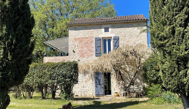 Very quiet country house near Cahors and 1/4 h from St Cirq Lapopie
