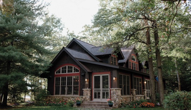 Very Rare Privacy: 25 acres on a spring-fed lake in the Whitefish Chain.