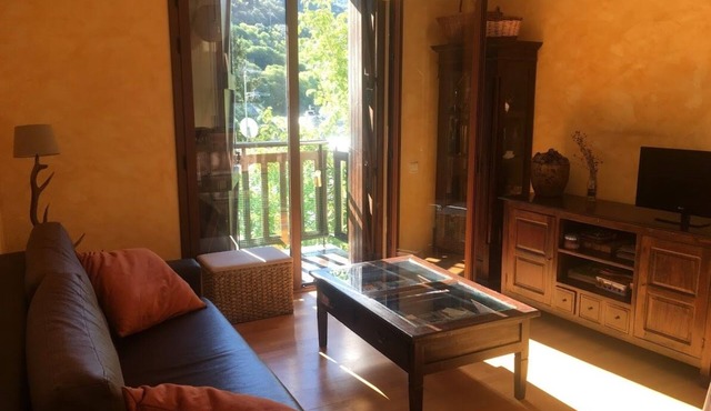 Very sunny apartment, mountain views and central in Sort