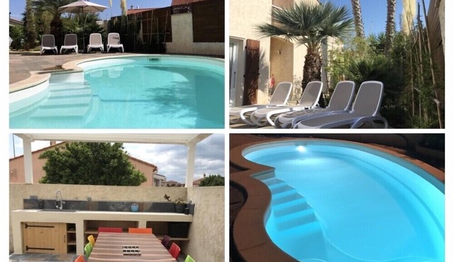 VILLA with SWIMMING POOL - 5 bedrooms on 160 sqm - 5 km from the beaches