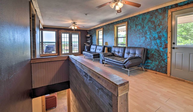 Vian Getaway w/ Lake Tenkiller Views & Deck!