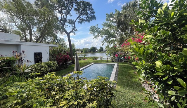 Vibrant Orlando Lakefront Cat Lover's Retreat with Pool & Gardens