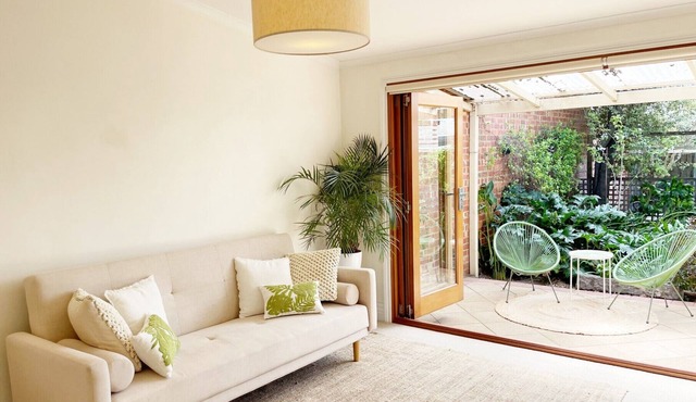 Victorian terrace with lush garden in the heart of the groovy inner north