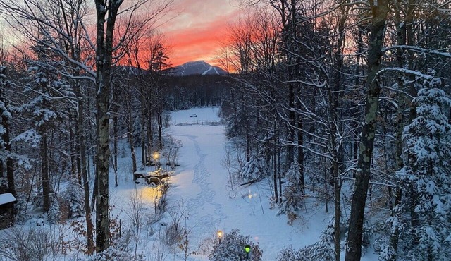 View of Jay Peak from the Hot Tub!