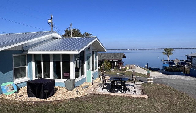 View of Lake Weir & private beach access