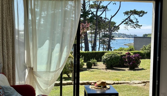 View over the Aber - House for 8 - Large garden