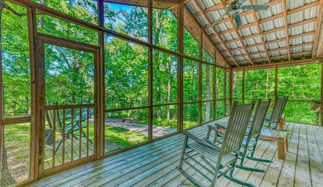Views of Elk River with wrap-around screened porch for family time