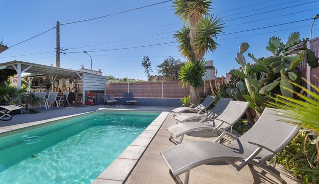 Villa "Notre Cocon Mer Et Montagne" with Private Pool, Private Terrace & Wi-Fi