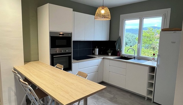 VILLA 14 Pers. Private pool, pétanque, terrace. 1km from Vallon center