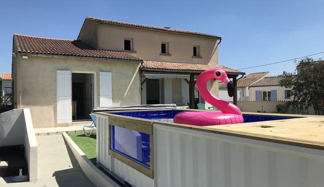 🏖Villa 15 people 1.5 km from the sea