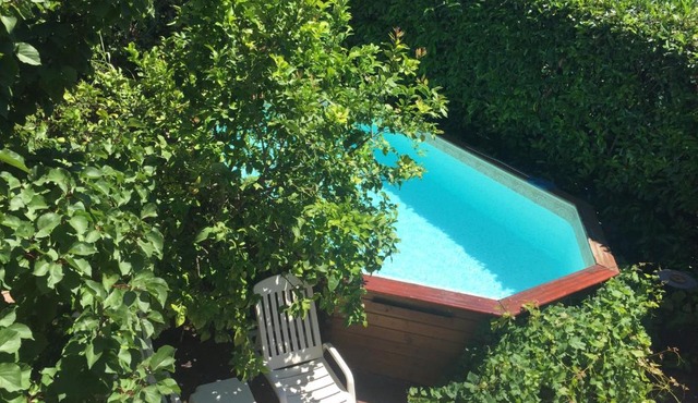 Villa 3 room AC garden pool parking 2 min beach by car