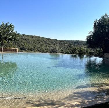 Villa 6 Pers Uzes piscine lagon et vue garrigue