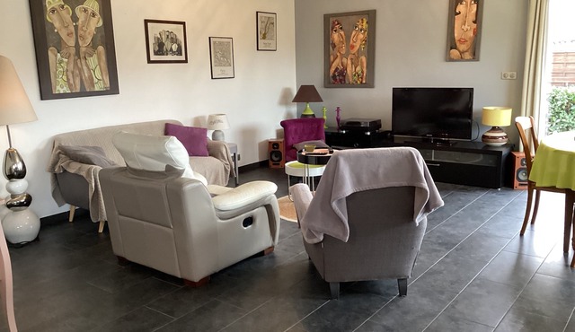 Villa 800m plage 6 pers 3 bdrms