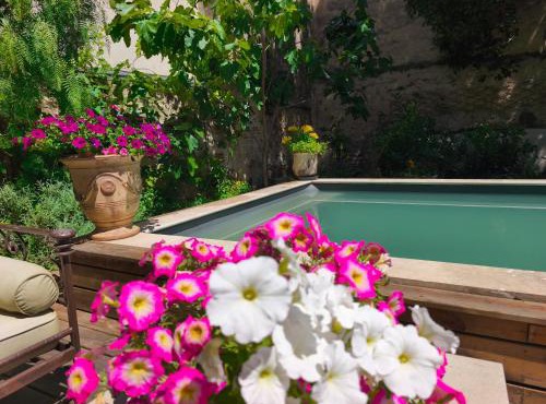 VILLA ADOYA Chambre d'hôtes Aigues-Mortes intra muros au calme climatisation réversible PISCINE WIFI ascenseur PARKING gratuit