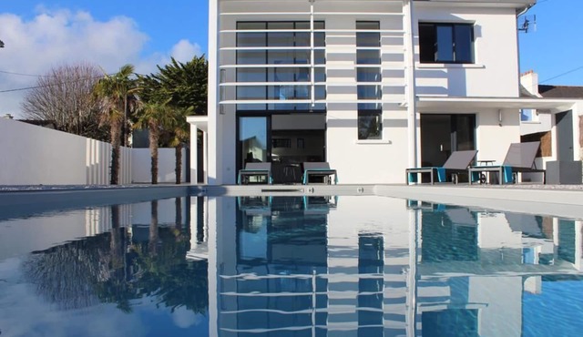 VILLA ALBA Quiberon -Outdoor heated pool 1/04 to 2/10- Linen - Parking