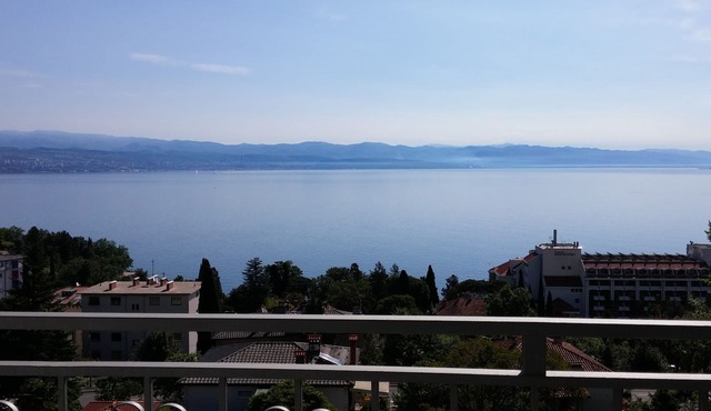 Villa Allegra in Lovran, Superior Apartment 109, Private balcony- Sea view