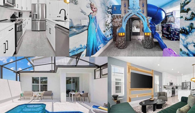 Villa Aloha | Cozy Villa Near Parks w/Grand LR/DR, Castle BR, PVT Pool & Patio