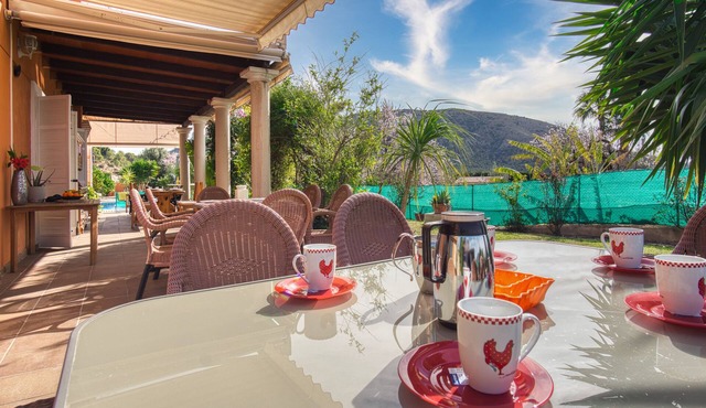 Villa 'Alquería Finestrat' with Sea View, Private Pool and Air Conditioning