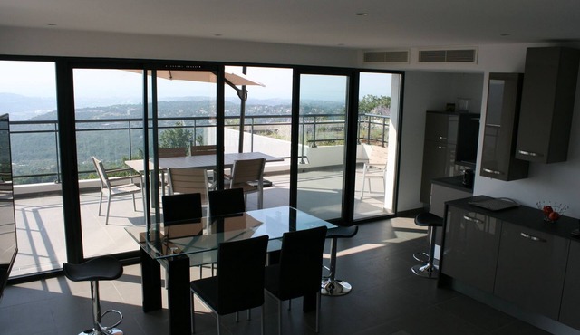 Villa Apartments, private garden and pool, panoramic sea view