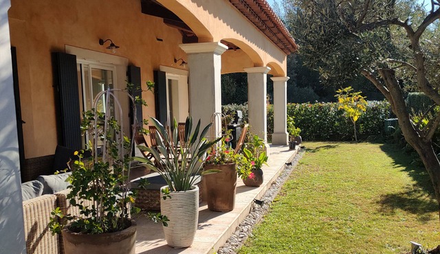 Villa at the foot of a hill