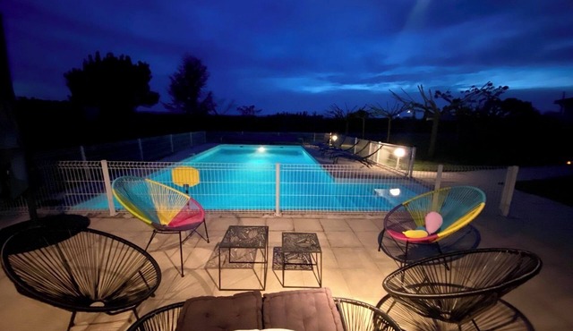 Villa at the foot of the Vercors with swimming pool, tennis court and boules pitch on 5000m2 garden