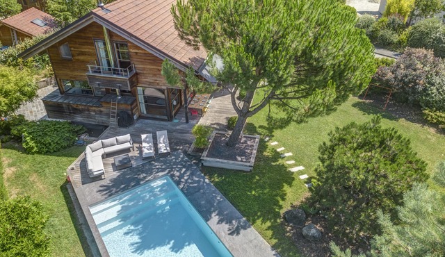 Villa at the edge of the woods