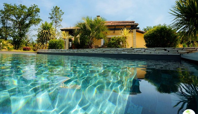 Villa avec Piscine Parentis en Born 13 personnes
