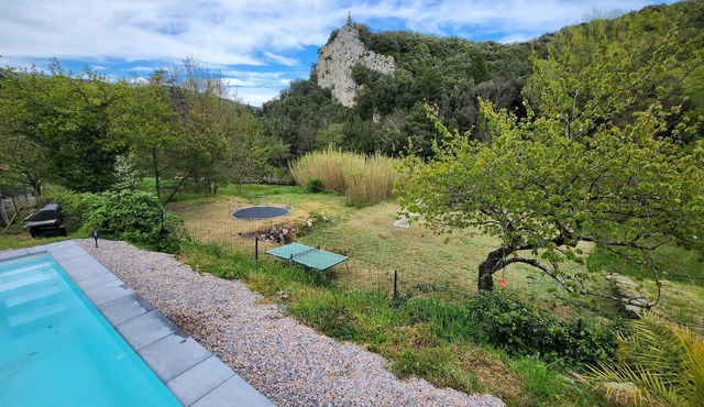 Villa Avec Piscine et Riviére Privée - Olargues - Gorges D'héric