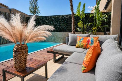 Villa avec piscine privée à 400m de la plage - 4 chambres