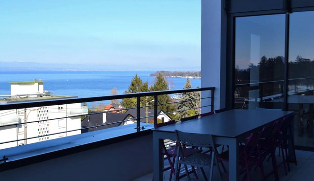 Villa 'Avec Vue Sur Lac Léman' with Lake View, Wi-Fi and Air Conditioning