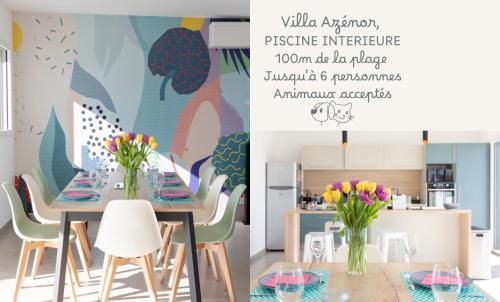 Villa Azénor Bretagne Piscine Intérieure Partagée toute l'année 100m plage