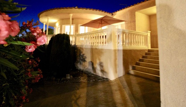 Villa Bella beautifully situated with an olive grove overlooking the beach and sea