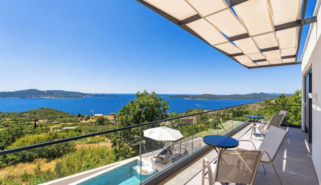 Villa Blue Sunset - Stunning Sea View Villa with Pool near Dubrovnik