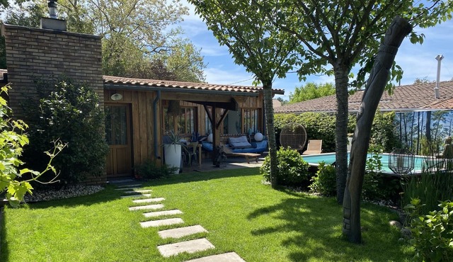 Villa Bois Typique du Bassin Darcachon 300 m de la Plage Suzette à Lanton