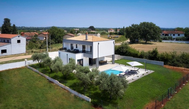 Villa Borina with swimming pool located in a quiet place surrounded by olive trees