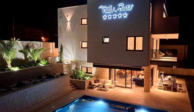 Villa Bura a spacious 6-bedroom villa in quaint Barbat on Rab Island with Pool
