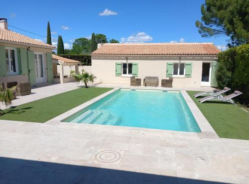 Villa Césarine 4 étoiles, 8 pers, 4 chambres, piscine privée, poolhouse, clim