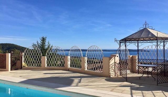 Villa Côte azur stunning sea views private pool for 4 person, air conditioning