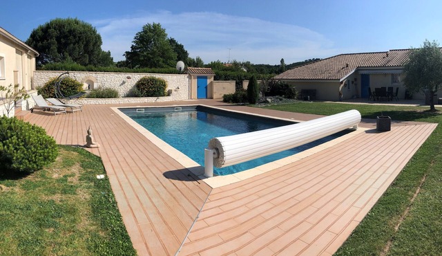 Villa Campagne 10 km Bergerac 3ch 4pers Clim Piscine Privée Jardin Terrasse Wifi