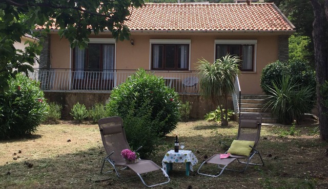 Villa Cap Corse between sea and scrub