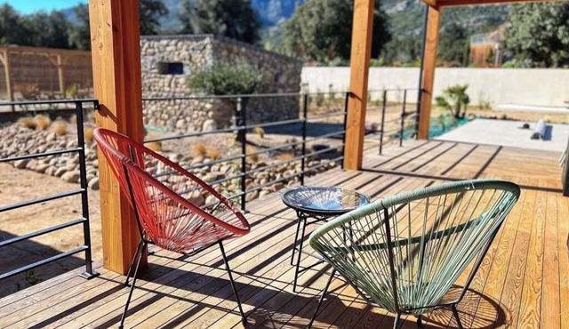 Villa Capu Bianco Piscine Privée 2 ch 1 Grande Salle de Douche , wc Indépendant