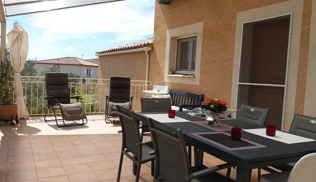 Villa Clim 120m² - Swimming pool, garden and terrace - 15 min from the sea and Montpellier