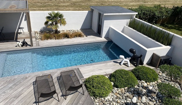 Villa Contemporaine vue Campagne et vue mer