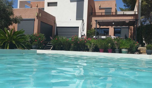 Villa D'architecte Avec Piscine et Jacuzzi, à 2 mn de la Plage