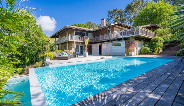 Villa d'Architecte piscine/dune & plage a pied